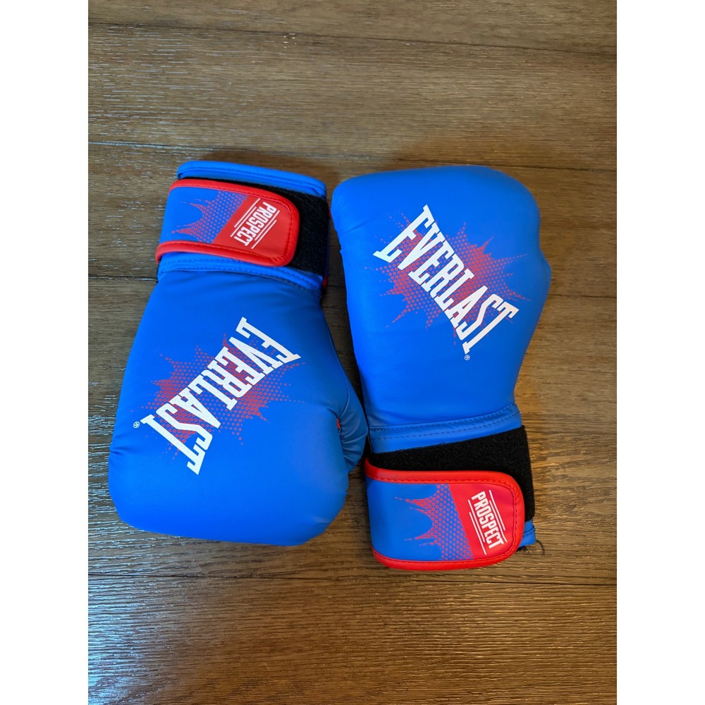 Everlast Prospect Youth Boxing Gloves Blue Red Training Sparring Punching Mitts